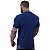 Camiseta Longline Masculina MXD Conceito LIS 96% Viscose 4% Elastano Azul Marinho - Imagem 3