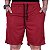 Bermuda Poliéster Confort Com Bolso Masculina MXD Conceito Vermelho - Imagem 1