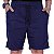 Bermuda Poliéster Confort Com Bolso Masculina MXD Conceito Azul Marinho - Imagem 1