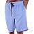 Bermuda Poliéster Confort Com Bolso Masculina MXD Conceito Azul Piscina - Imagem 1