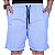 Bermuda Poliéster Confort Com Bolso Masculina MXD Conceito Azul Bebê - Imagem 1