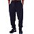 Calça Masculina Moletom Peluciada Sem Punho MXD Conceito Bolso Lateral Preta - Imagem 1