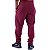 Calça Masculina Moletom Peluciada Sem Punho MXD Conceito Bolso Lateral Bordô - Imagem 2