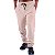 Calça Masculina Moletom Peluciada Sem Punho MXD Conceito Bolso Lateral Bege Areia - Imagem 1