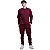 Conjunto De Moletom Basico Blusa Basic Sem Capuz e Calça Basic Com Bolso Masculina MXD Conceito Bordô - Imagem 3