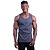 Regata Malha Canelada Masculina Modelo Americano MXD Conceito Cores Básicas Grafite - Imagem 3