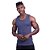 Regata Malha Canelada Masculina Modelo Americano MXD Conceito Cores Básicas Marinho - Imagem 3