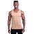 Regata Malha Canelada Masculina Modelo Americano MXD Conceito Cores Básicas Café - Imagem 4