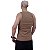 Regata Malha Canelada Masculina Modelo Americano MXD Conceito Cores Básicas Café - Imagem 3