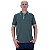Camisa Gola Polo Masculina Malha 50% Algodão 50% Poliéster Penteado Rentex MXD Conceito Verde Mescla - Imagem 1