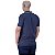 Camisa Gola Polo Masculina Malha 50% Algodão 50% Poliéster Penteado Rentex MXD Conceito Azul Mescla - Imagem 3
