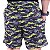 Bermuda Dupla 2 Em 1 Compressão com Suporte Toalha e Bolso Interno MXD Conceito Camuflado Neon Militar - Imagem 2