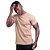 Camiseta Masculina Malha Canelada Tradicional MXD Conceito Bege - Imagem 1