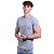 Camiseta Masculina Malha Canelada Tradicional MXD Conceito Cinza - Imagem 1