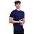 Camiseta Masculina Malha Trabalhada Tradicional MXD Conceito Azul Marinho - Imagem 2