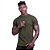 Camiseta Masculina Malha Trabalhada Tradicional MXD Conceito Verde Militar - Imagem 2