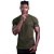 Camiseta Masculina Malha Trabalhada Tradicional MXD Conceito Verde Militar - Imagem 3