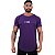 Camiseta Longline Masculina Estampado MXD Conceito Logo Centralizada Roxo - Imagem 1