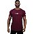 Camiseta Longline Masculina Estampado MXD Conceito Logo Centralizada Bordô - Imagem 1
