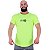 Camiseta Longline Masculina Estampado MXD Conceito Logo Centralizada Amarelo Fluorescente - Imagem 1