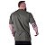 Camiseta Plus Size Tradicional Manga Curta MXD Conceito 50% Algodão 50% Poliéster Verde Militar - Imagem 2