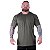 Camiseta Plus Size Tradicional Manga Curta MXD Conceito 50% Algodão 50% Poliéster Verde Militar - Imagem 1