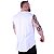 Regata Machão Longline Sem Manga Plus Size MXD Conceito 100% Algodão Branco - Imagem 2