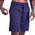 Bermuda Moletinho 2 Bolsos com Ziper Masculina MXD Conceito Azul Marinho - Imagem 1
