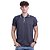 Camisa Gola Polo Masculina Malha 50% Algodão 50% Poliéster Penteado Rentex MXD Conceito Mescla Preto - Imagem 2
