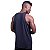 Regata Poliamida Cavada Longline Masculina Premium MXD Conceito Preto - Imagem 2