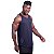 Regata Poliamida Cavada Longline Masculina Premium MXD Conceito Preto - Imagem 1