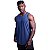 Regata Viscose Cavada Longline Masculina Premium MXD Conceito Azul Marinho - Imagem 3