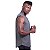 Regata Viscose Machão Longline Masculina Premium MXD Conceito Mescla Escuro - Imagem 3