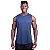 Regata Poliamida Machão Longline Masculina Premium MXD Conceito Azul Marinho - Imagem 1