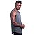 Regata Poliamida Cavada Longline Masculina Premium MXD Conceito Cinza Escuro - Imagem 2