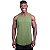 Regata Poliamida Cavada Longline Masculina Premium MXD Conceito Verde Oliva - Imagem 1