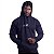Blusa Moletom Peluciado Bolso Canguru e Capuz Preto MXD Conceito Logo - Imagem 3