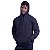 Blusa Moletom Masculino Peluciado Bolso Canguru e Capuz Preto Básico - Imagem 2