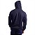 Blusa Moletom Masculino Peluciado Bolso Canguru e Capuz Preto Básico - Imagem 3