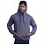 Blusa Moletom Masculino Peluciado Bolso Canguru e Capuz Grafite Básico - Imagem 2