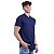 Camiseta Longline Decote V Masculina MXD Conceito 100% Algodão 30.1 Penteado PIMA-USA Azul Marinho - Imagem 2