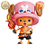 TONY TONY CHOPPER COM ROUPA DO ACE ONE PIECE BROTHER CHOPPER BANPRESTO 100% ORIGINAL LACRADO - Imagem 2