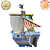 THOUSAND SUNNY GRANDSHIP BANDAI 100% ORIGINAL LACRADO - Imagem 3