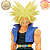 TRUNKS SSJ CABELO GRANDE DRAGON BALL Z SOLID EDGE WORKS BANPRESTO 100% ORIGINAL LACRADO - Imagem 2