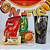 COPO YUGI E MAGO NEGRO YUGIOH! ICHIBAN ACTION FIGURES + SNACKS PACOTE BLACK - Imagem 2