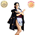 NICO ROBIN KIMONO PRETO ONE PIECE GLITTER & GLAMOURS BANPRESTO 100% ORIGINAL LACRADO - Imagem 2