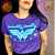 CAMISETA WONDER WOMAN DC COMICS ROXA GG 100% ORIGINAL LICENCIADA DC - Imagem 3