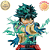 IZUKO MIDORIYA DEKU MY HERO ACADEMIA HEROES VS. VILLAINS ICHIBAN KUJI LETRA A BANDAI 100% ORIGINAL LACRADO - Imagem 3