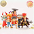 CONJUNTO GASHAPONS (LUFFY, NAMI, LAW, YAMATO, ODEN, EUSTASS KID) ONE PIECE FRUIT VOL.3 BANDAI 100% ORIGINAL LACRADO - Imagem 1