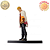 CONJUNTO UZUMAKI NARUTO HOKAGE COM UZUMAKI NARUTO KID NO BALANÇO BANPRESTO 100% ORIGINAL LACRADO - Imagem 2
